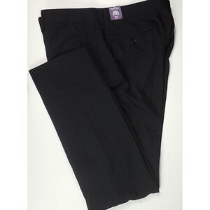 The Savile Row Brixton Black Tapered Dress Pants 44L 38W NWT